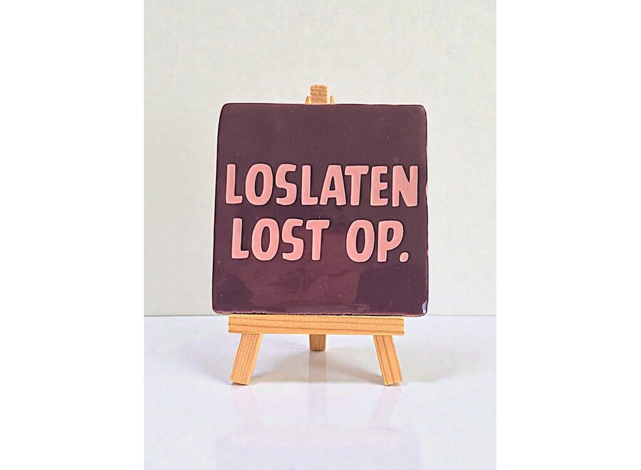 loslaten lost op - paars