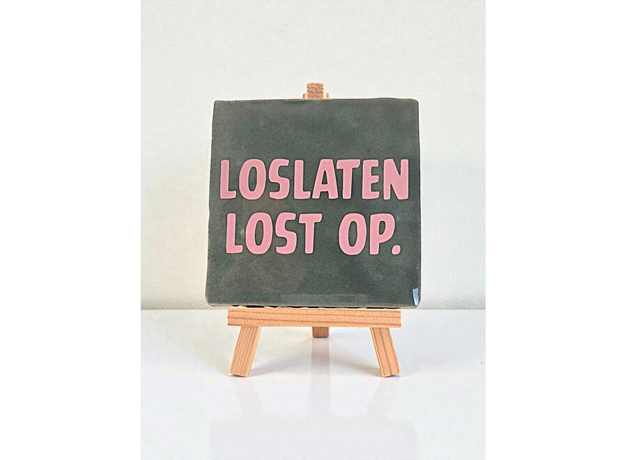 loslaten lost op - zeegroen