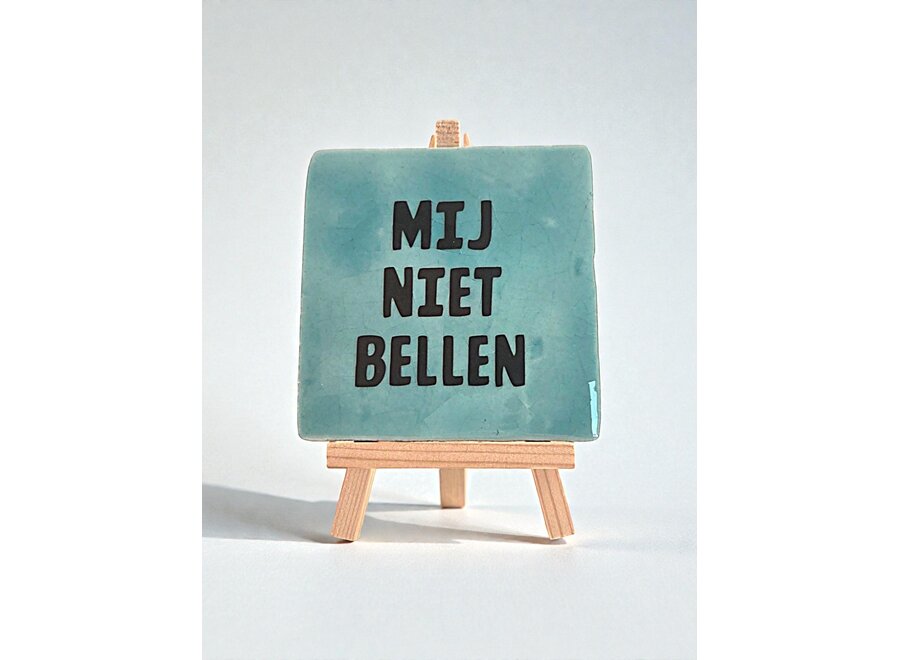 mij niet bellen - blauw