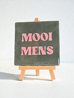 Tegel Quotes mooi mens - zeegroen