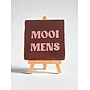 Tegel "mooi mens" – handgemaakt 10x10 cm