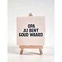 Tegel "opa jij bent goud waard" – handgemaakt 10x10 cm