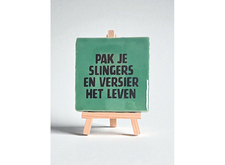 pak je slingers en versier het leven - groen