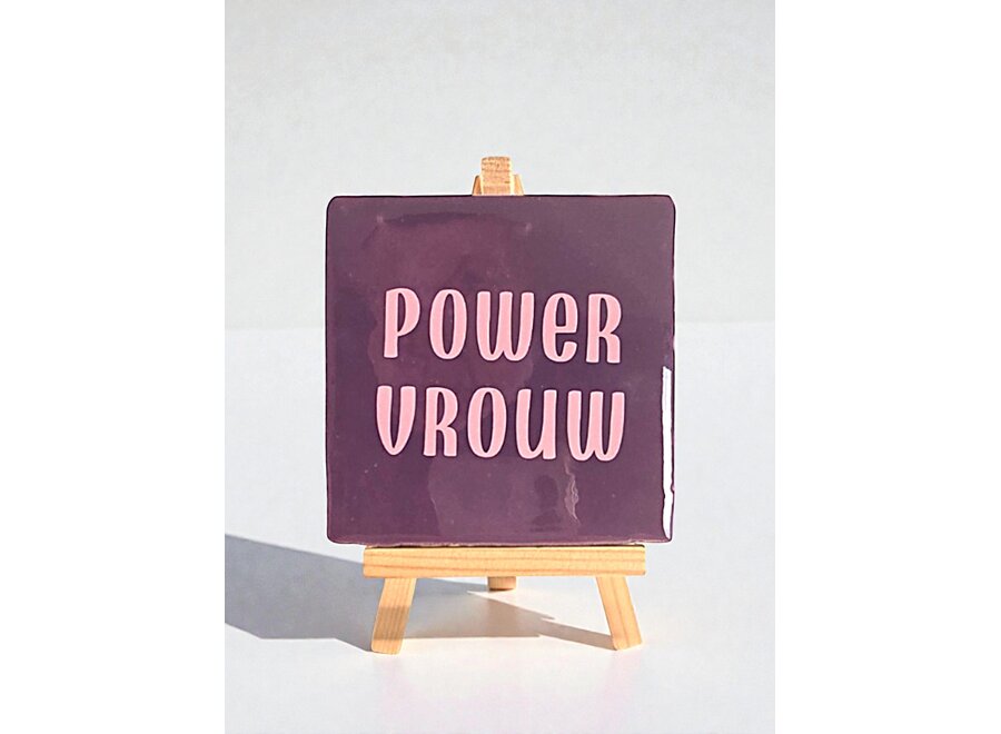 power vrouw - paars