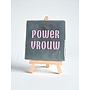 Tegel "power vrouw" – handgemaakt 10x10 cm