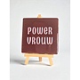 Tegel "power vrouw" – handgemaakt 10x10 cm