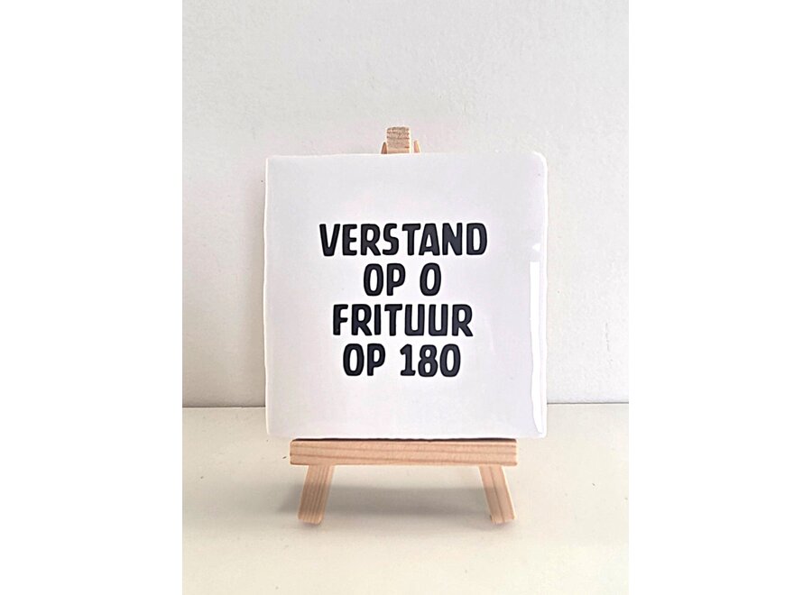 verstand op o frituur op 180 - wit
