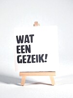 Tegel Quotes wat een gezeik ! - wit