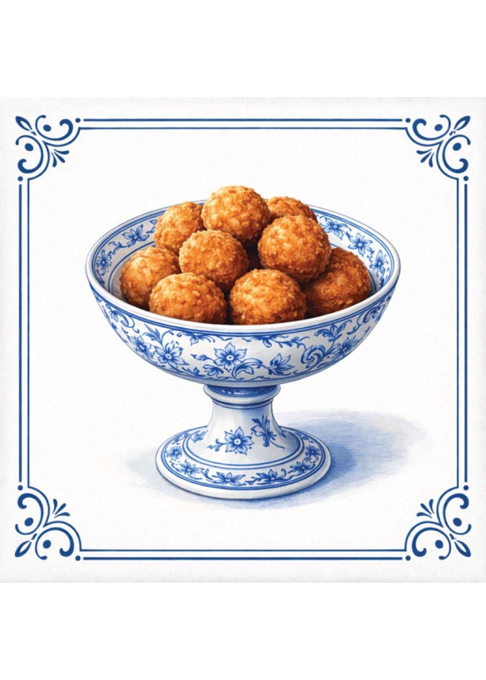 Tegel Quotes Tegel bitterballen – unieke keramische tegel met karakter