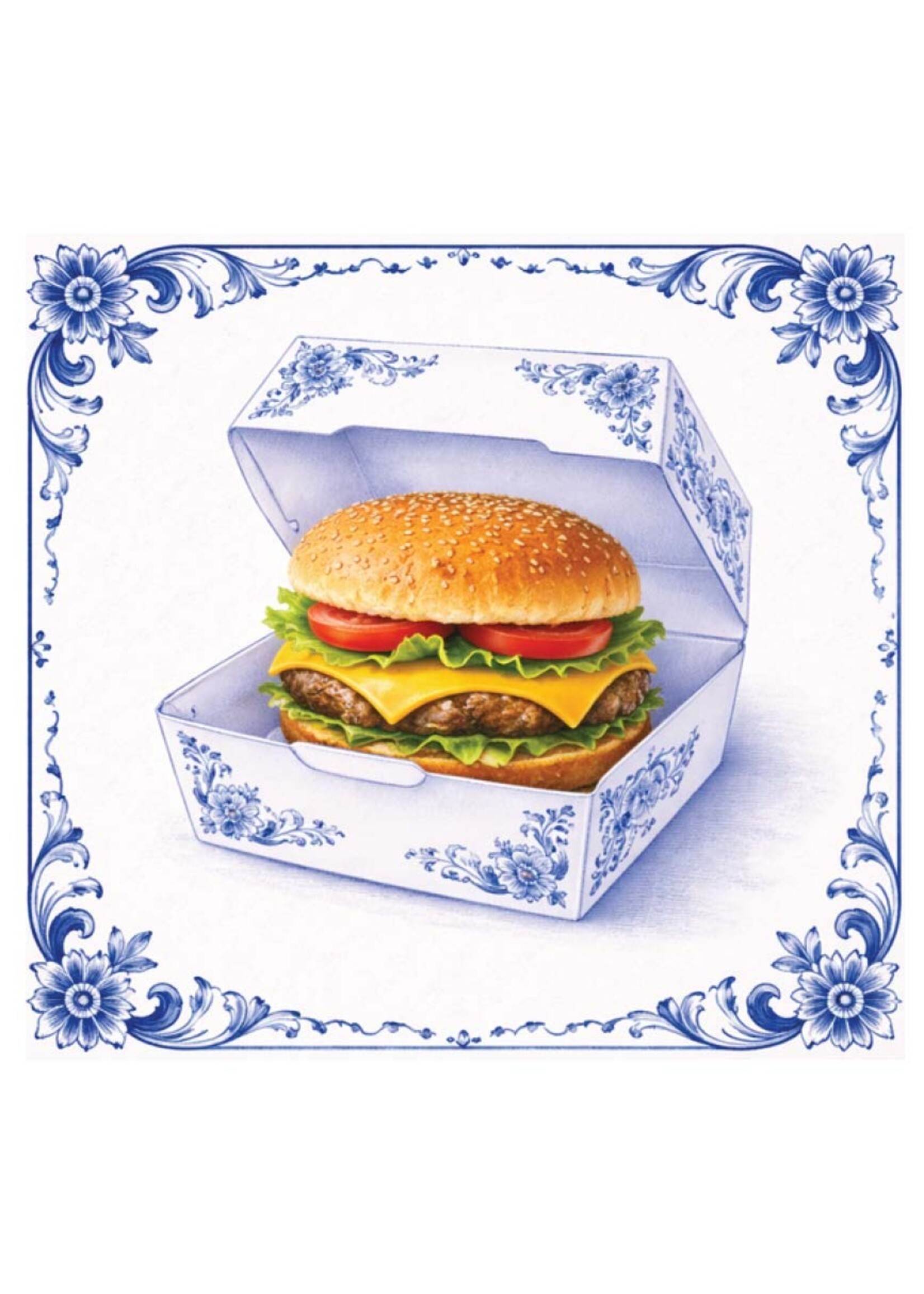 Tegel Quotes Tegel hamburger – unieke keramische tegel met karakter