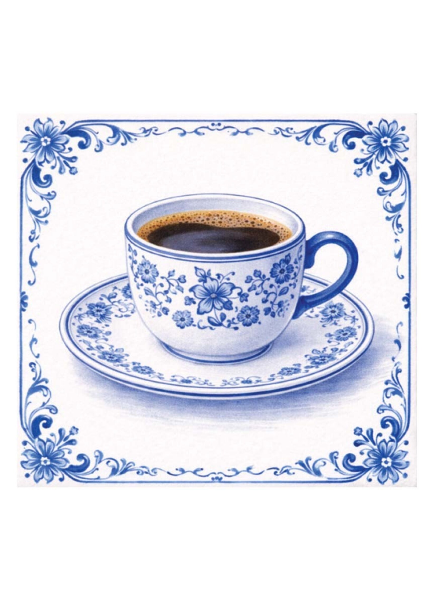 Tegel Quotes Tegel koffie – unieke keramische tegel met karakter