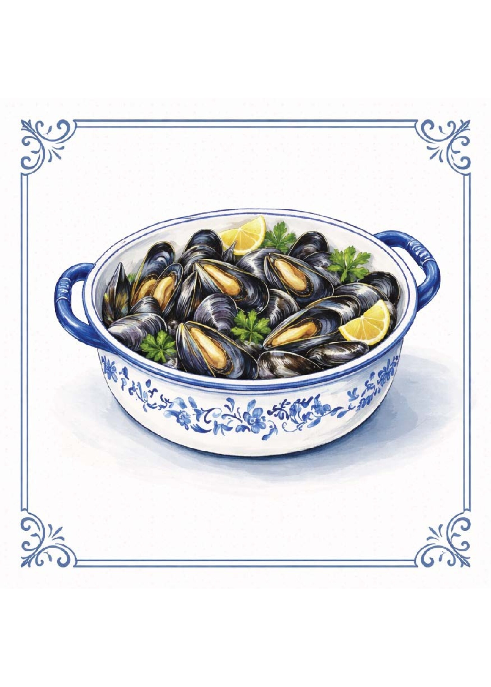 Tegel Quotes Tegel mosselpannetje – unieke keramische tegel met karakter