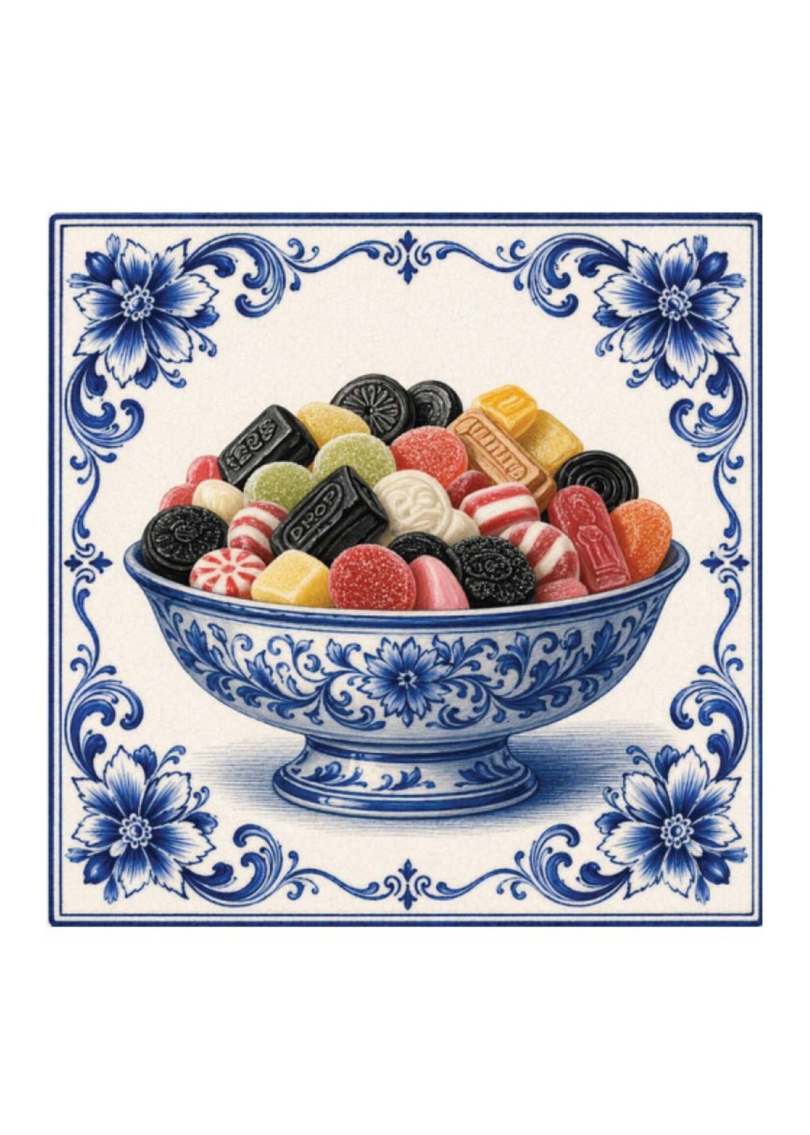 Tegel Quotes Tegel oud hollands snoep – unieke keramische tegel met karakter