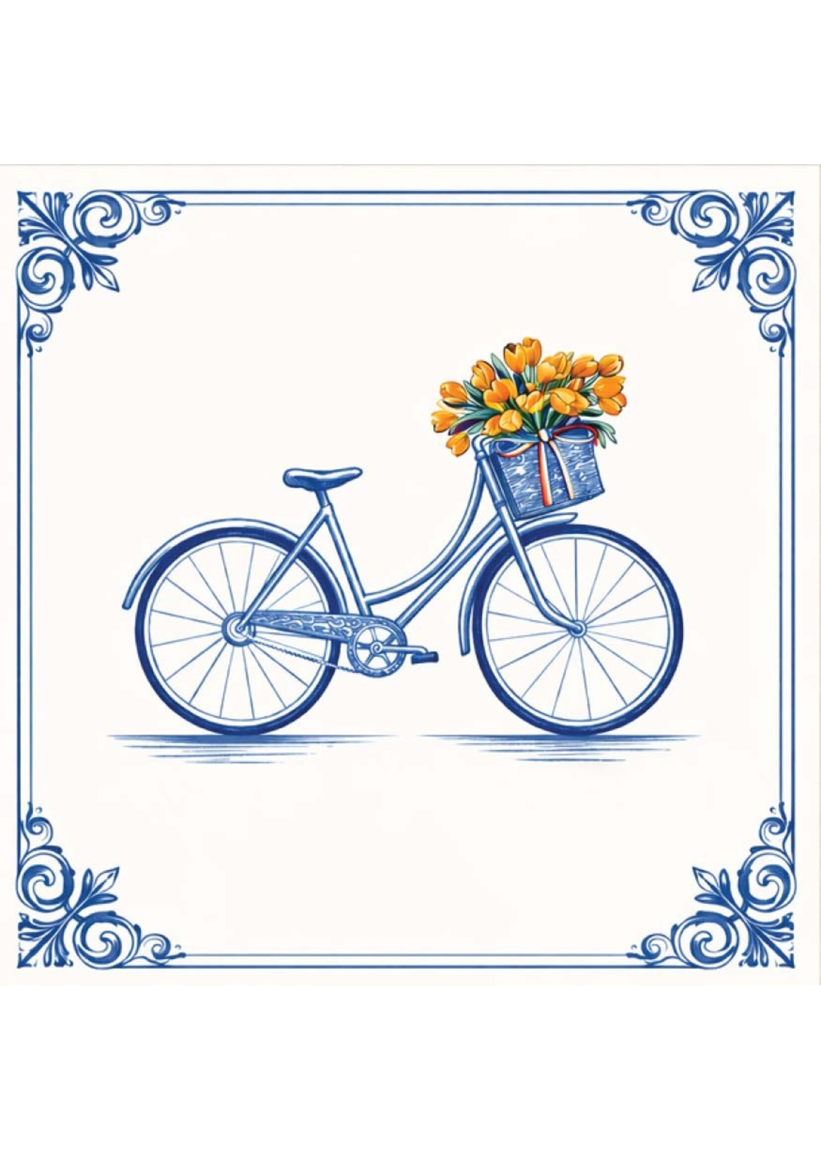 Tegel Quotes Tegel Fiets – unieke keramische tegel met karakter