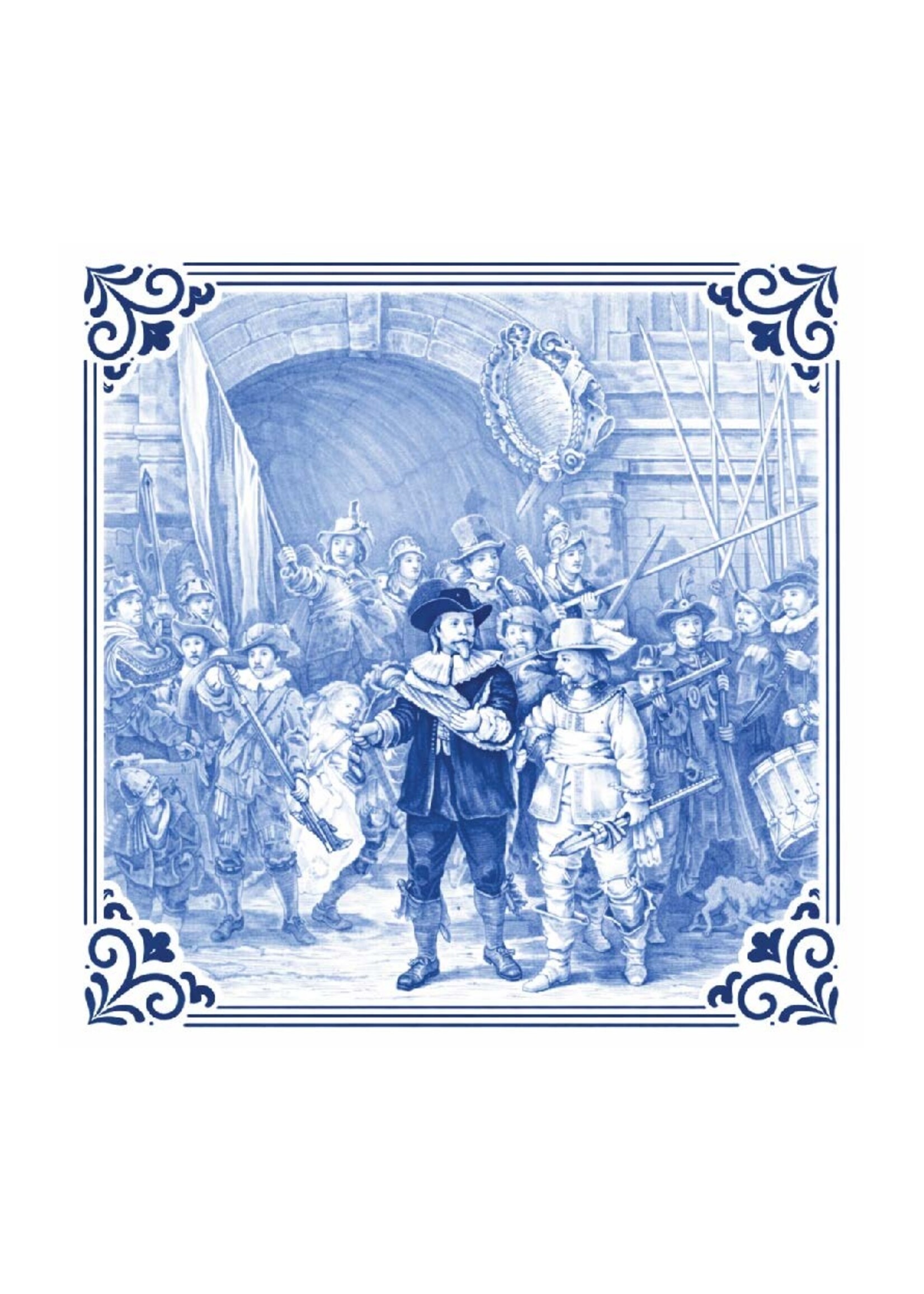 Tegel Quotes Tegel De Nachtwacht – unieke keramische tegel met karakter