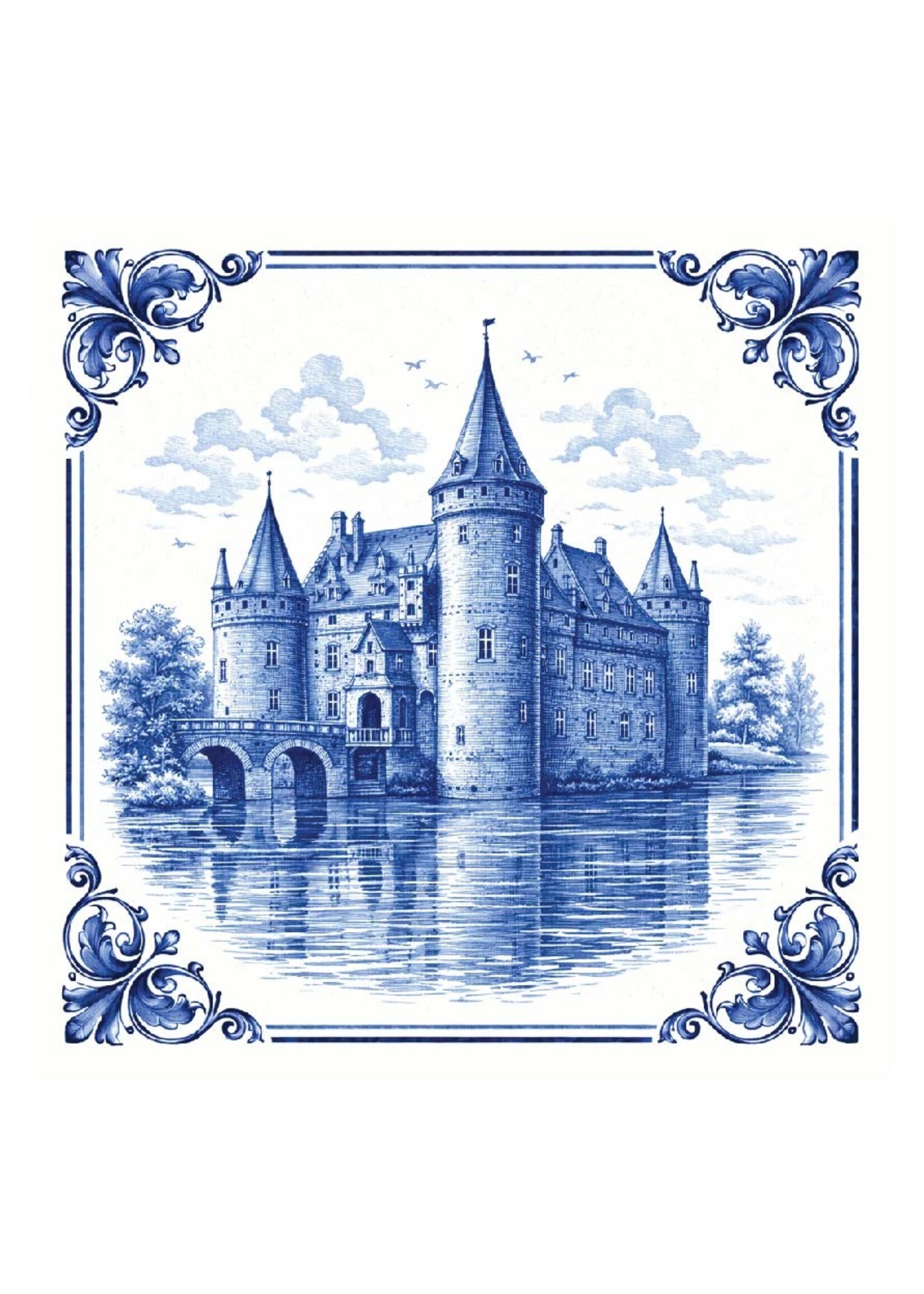 Tegel Quotes Tegel Het Kasteel – unieke keramische tegel met karakter