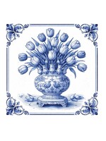 Tegel Quotes Tegeltje Tulpen in een vaas