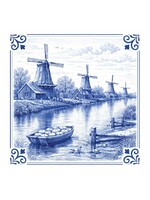 Tegel Quotes Tegeltje Bootje in het kanaal