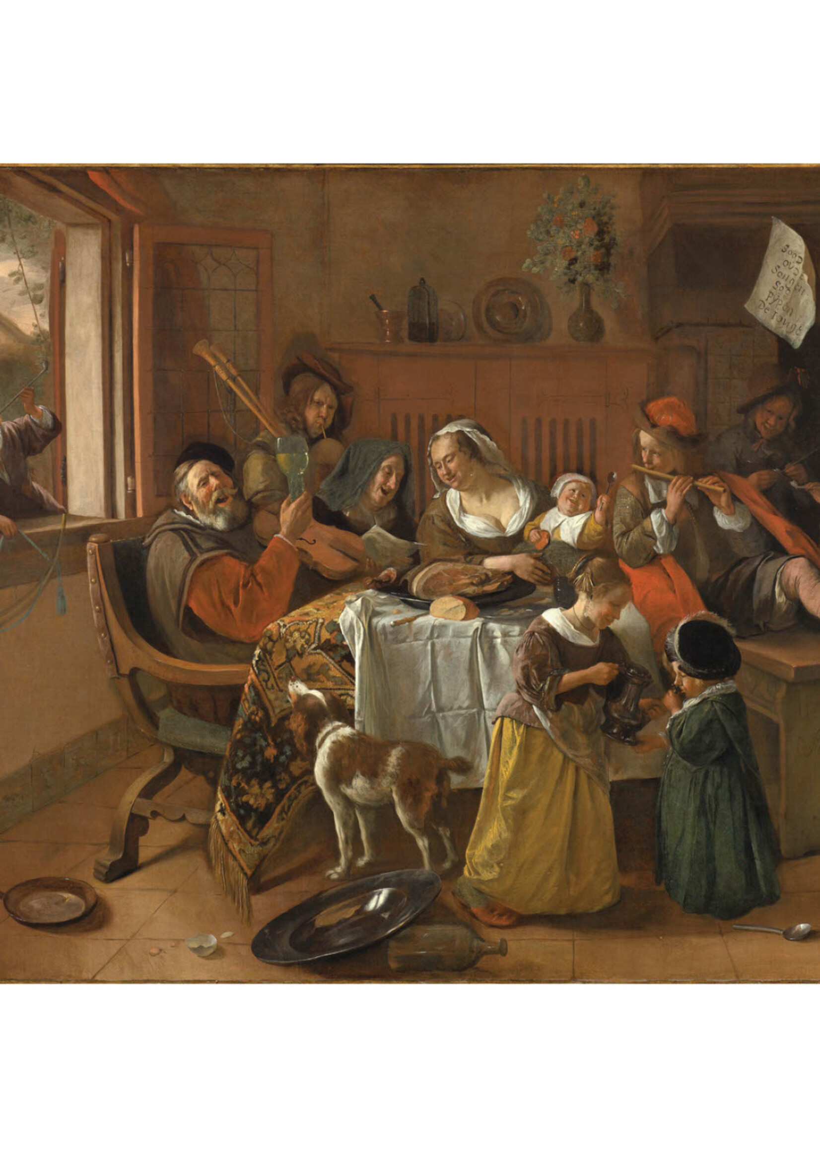 Tegel Quotes Tegel Het vrolijke huisgezin – unieke keramische tegel met karakter