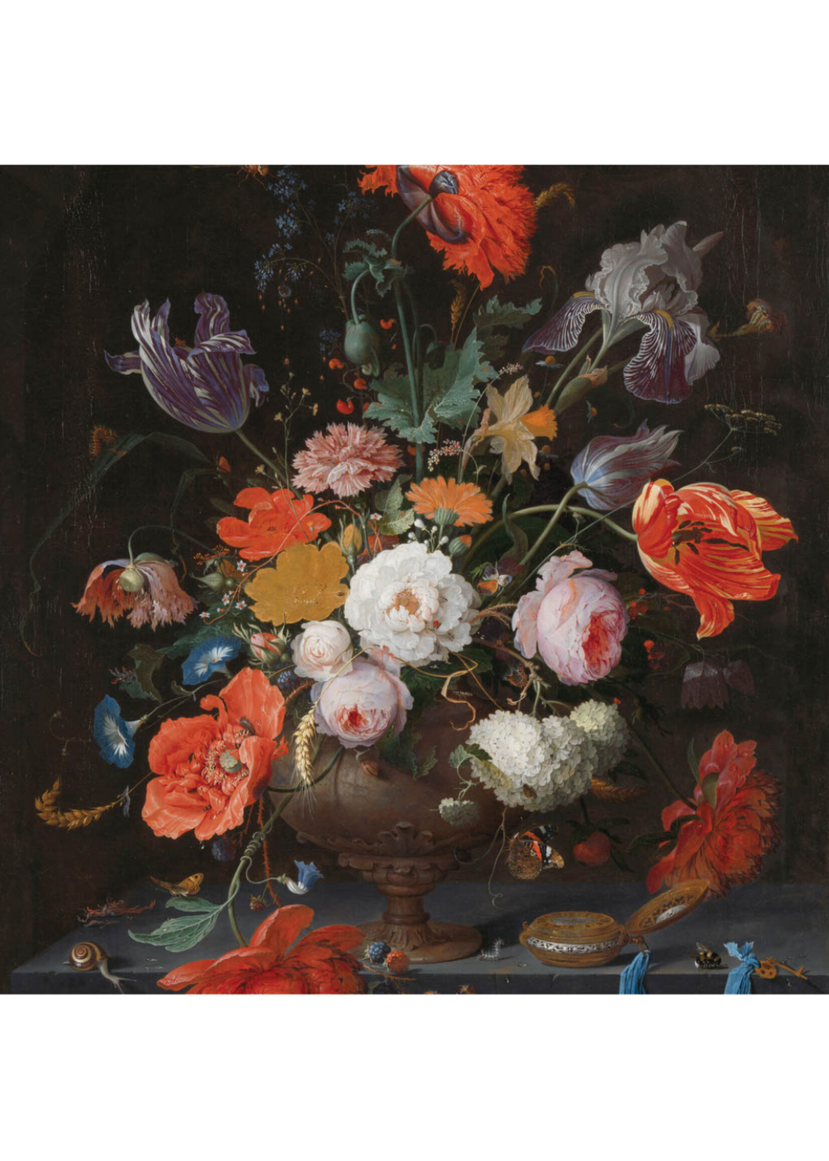 Tegel Quotes Tegel Stilleven met bloemen – unieke keramische tegel met karakter