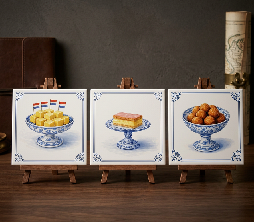 Tegels met Hollands eten