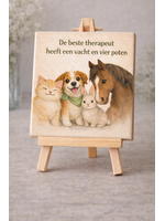 Tegel Quotes Tegel De beste therapeut heeft een vacht en vier poten