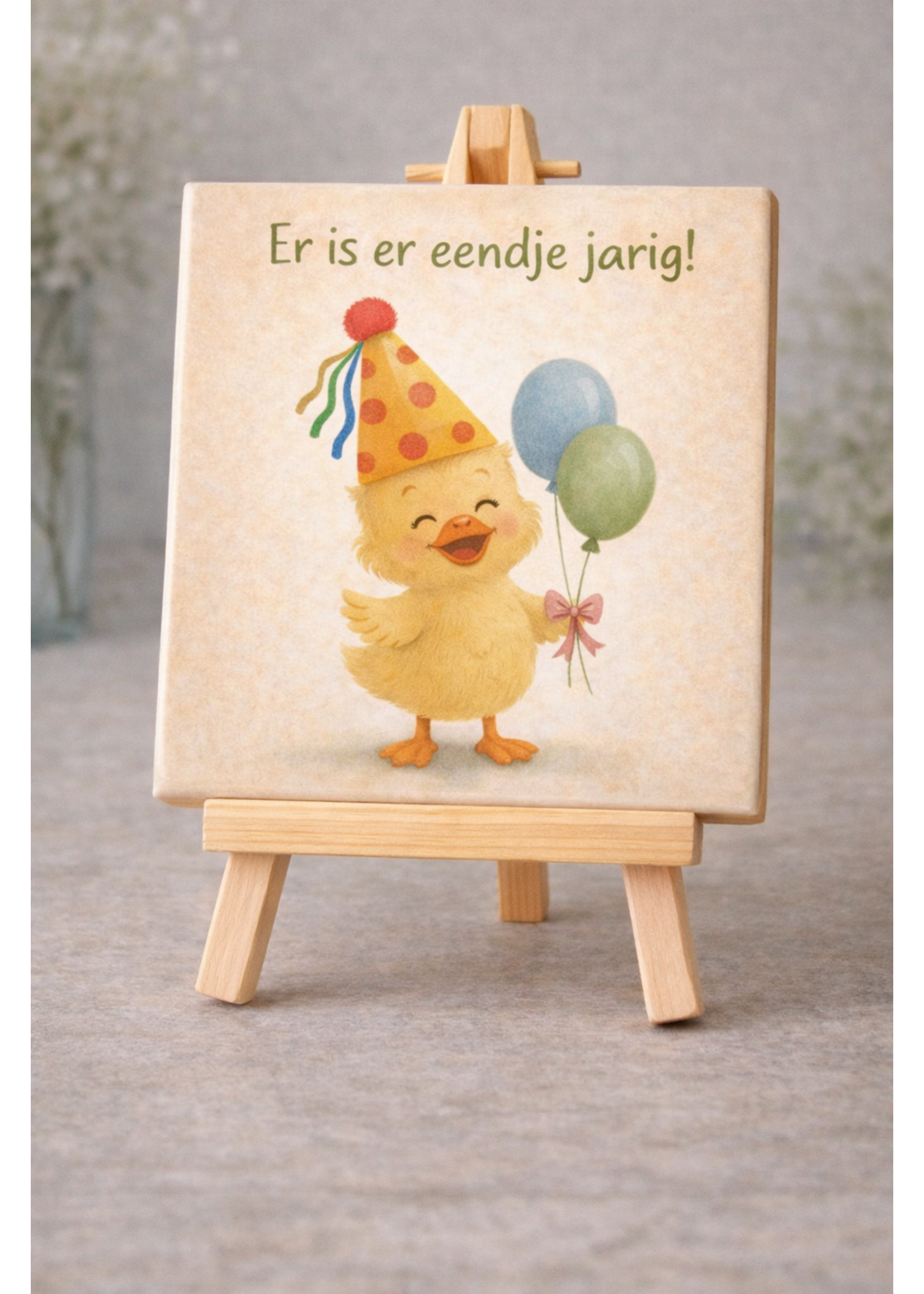 Tegel Quotes Tegel met eendje – lieve en vrolijke dieren tegel