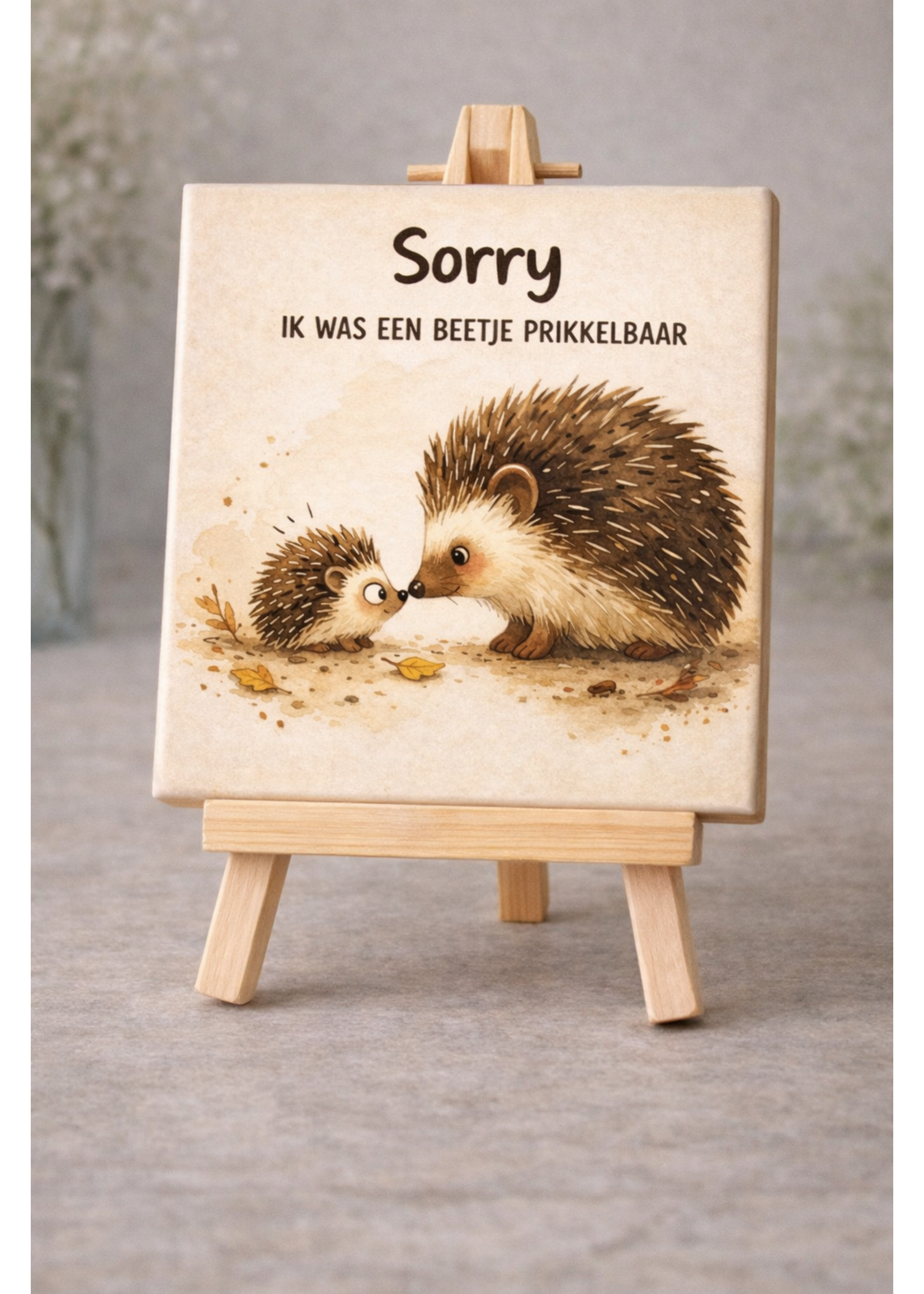 Tegel Quotes Tegel Sorry ik was een beetje prikkelbaar – unieke keramische tegel met karakter