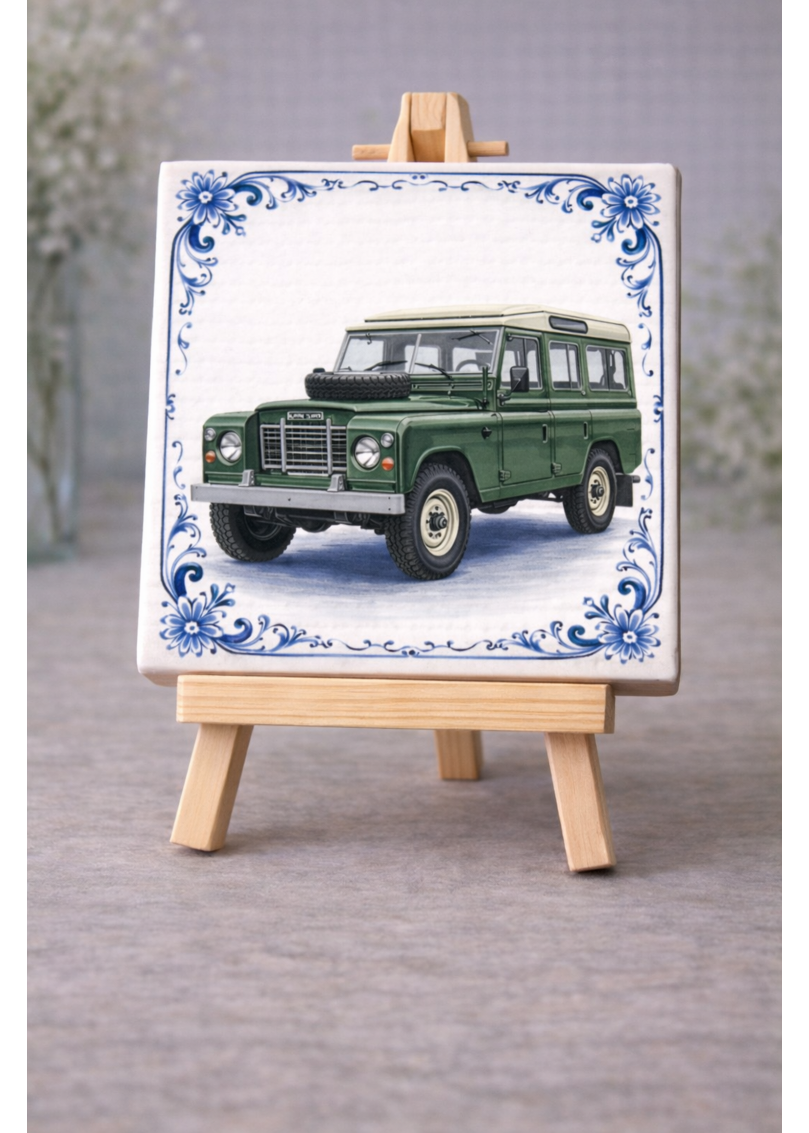 Tegel Quotes Tegel Landrover – unieke keramische tegel met karakter