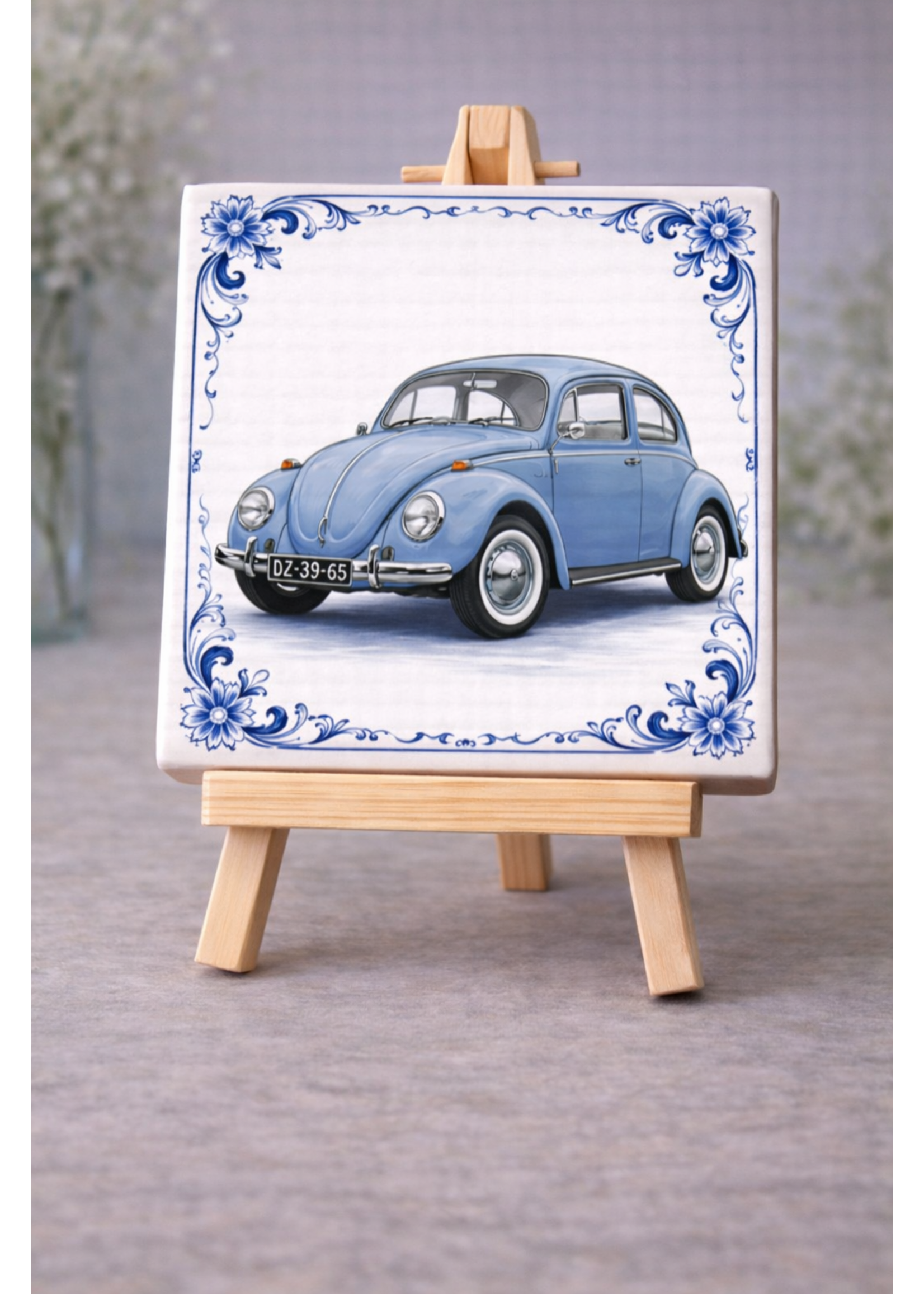 Tegel Quotes Tegel VW Beetle – unieke keramische tegel met karakter