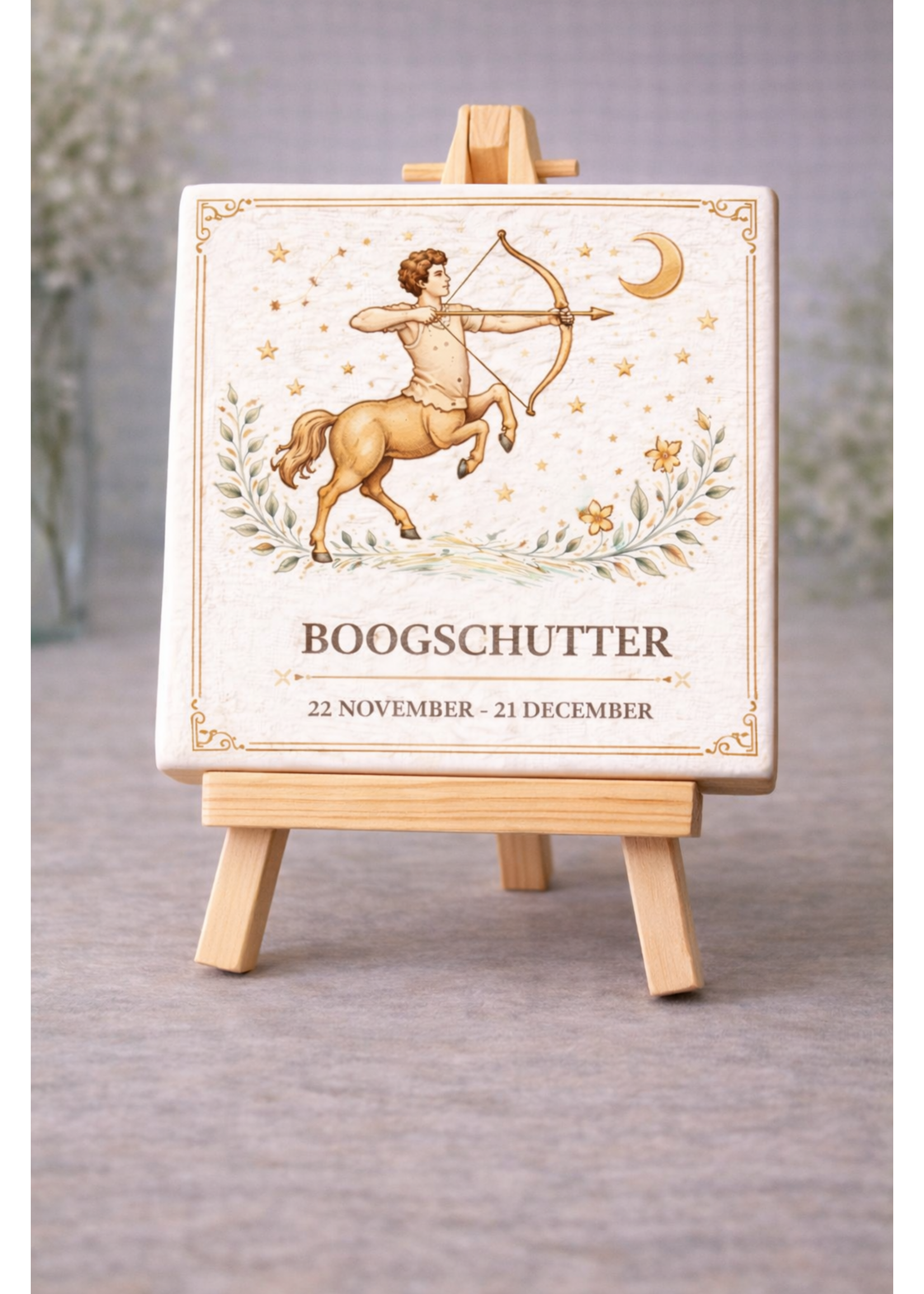 Tegel Quotes Tegel boogschutter – unieke keramische tegel met karakter