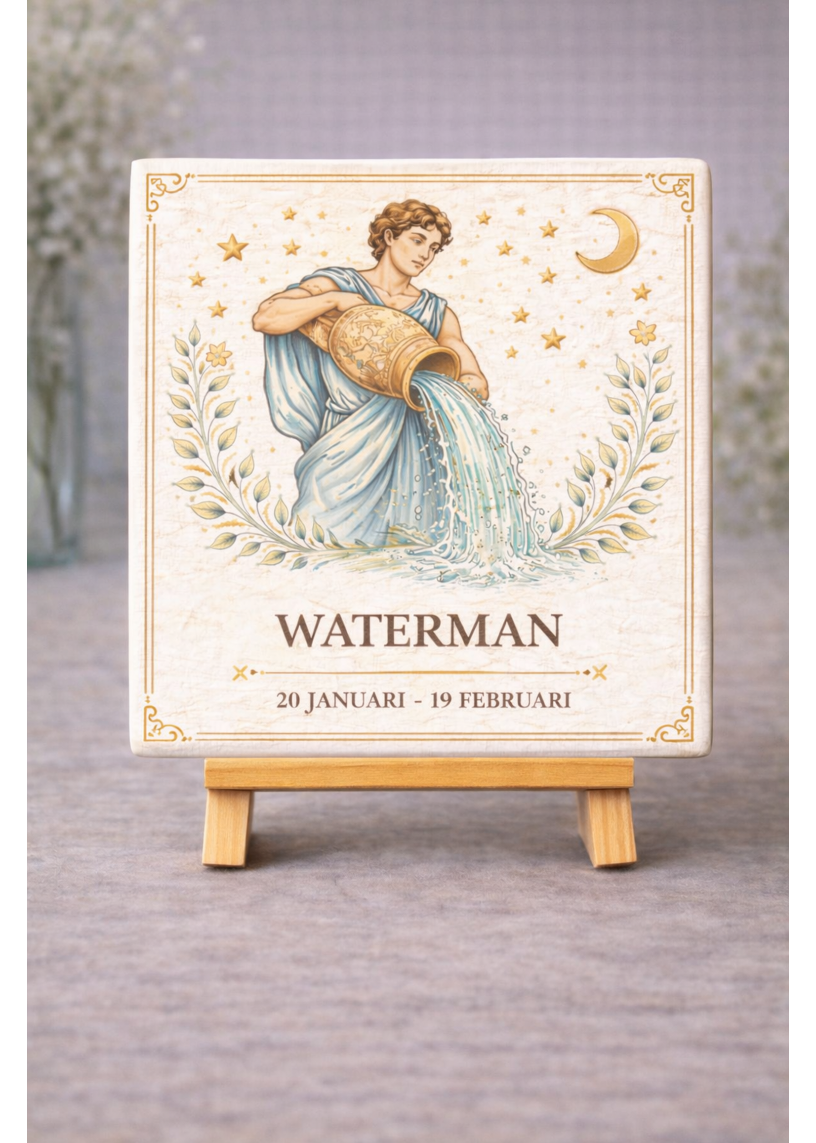 Tegel Quotes Tegel Waterman – unieke keramische tegel met karakter