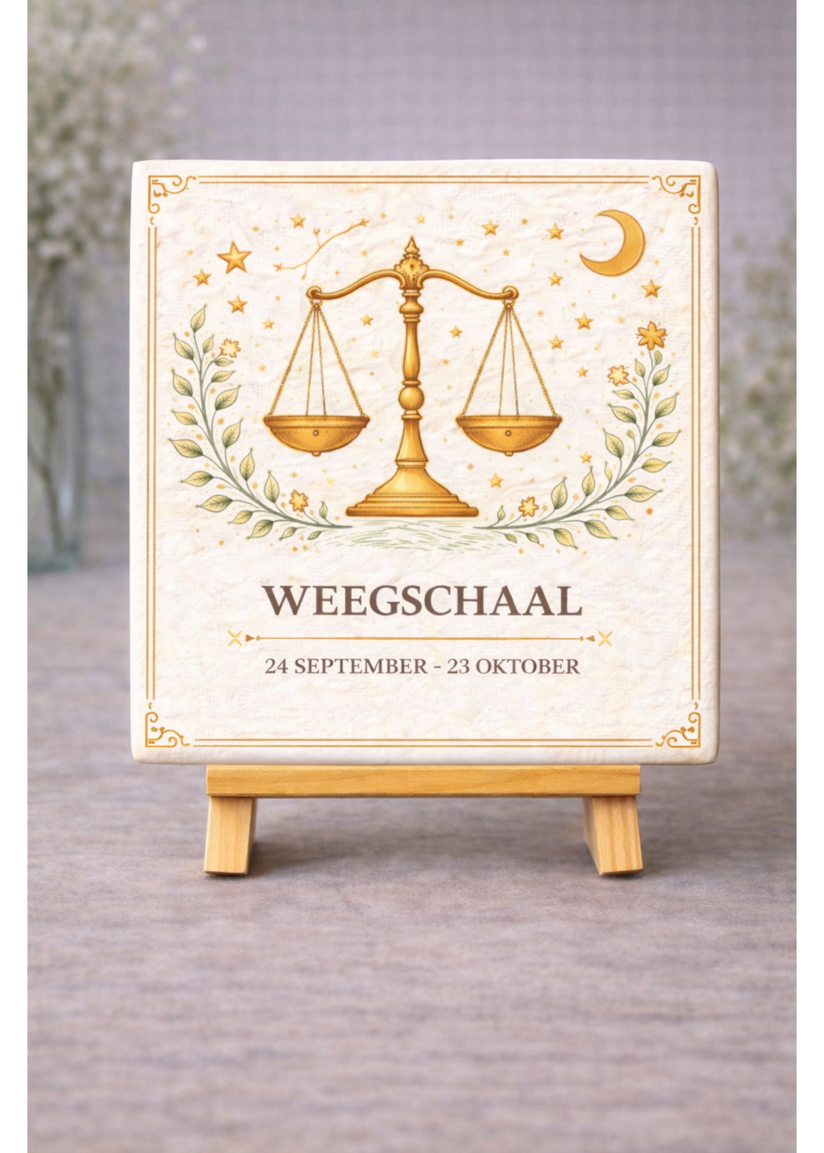 Tegel Quotes Tegel Weegschaal – unieke keramische tegel met karakter