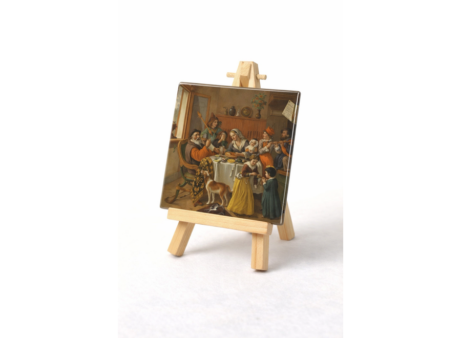 Tegel Het vrolijke huisgezin