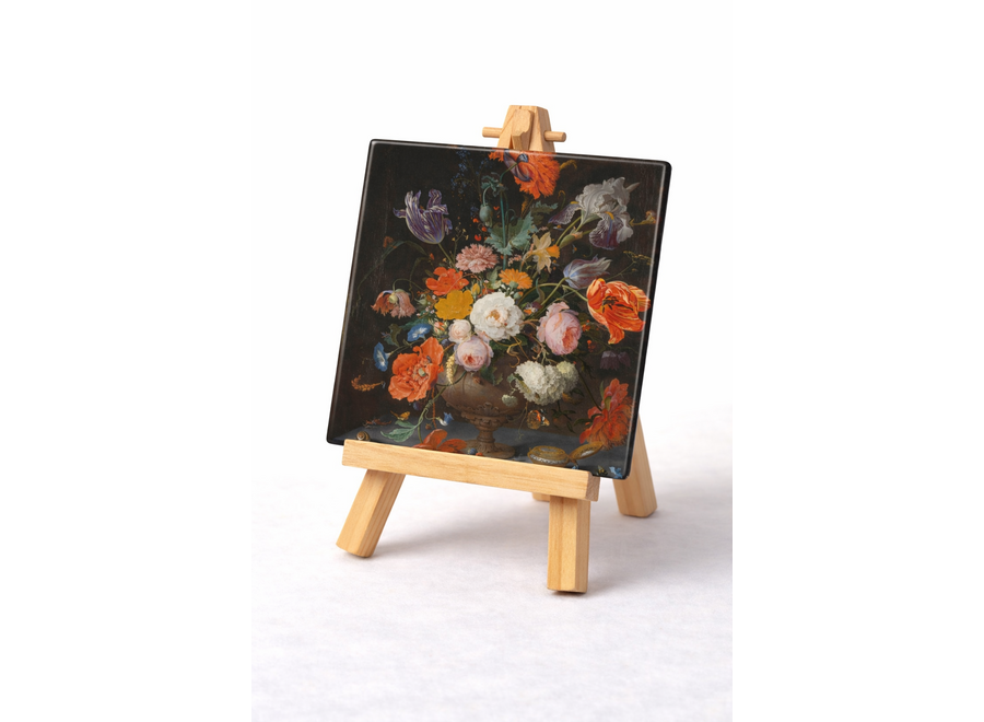 Tegel Stilleven met bloemen