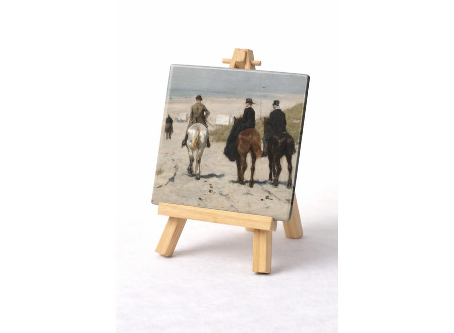 Tegel Morgenrit langs het strand