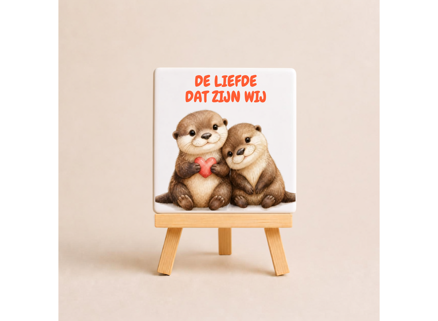 Tegel de liefde dat zijn wij