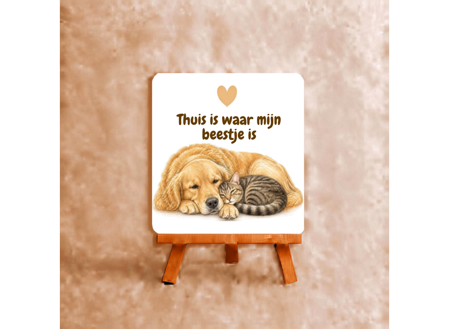 Tegel Thuis is waar mijn beestje is