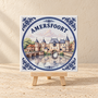 Amersfoort op een tegel | Delfts blauw stadstegeltje