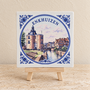 Enkhuizen op een tegel | Delfts blauw stadstegeltje