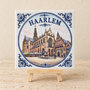 Haarlem op een tegel | Delfts blauw stadstegeltje