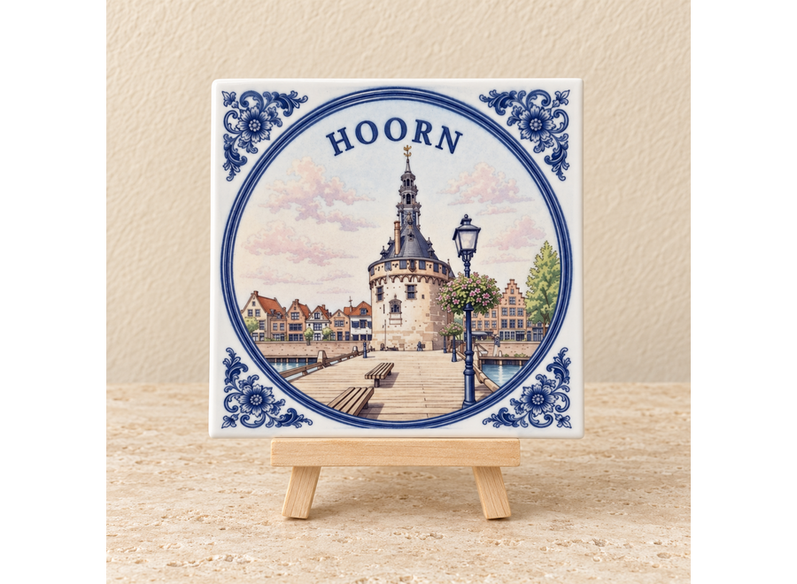 Hoorn op een tegel