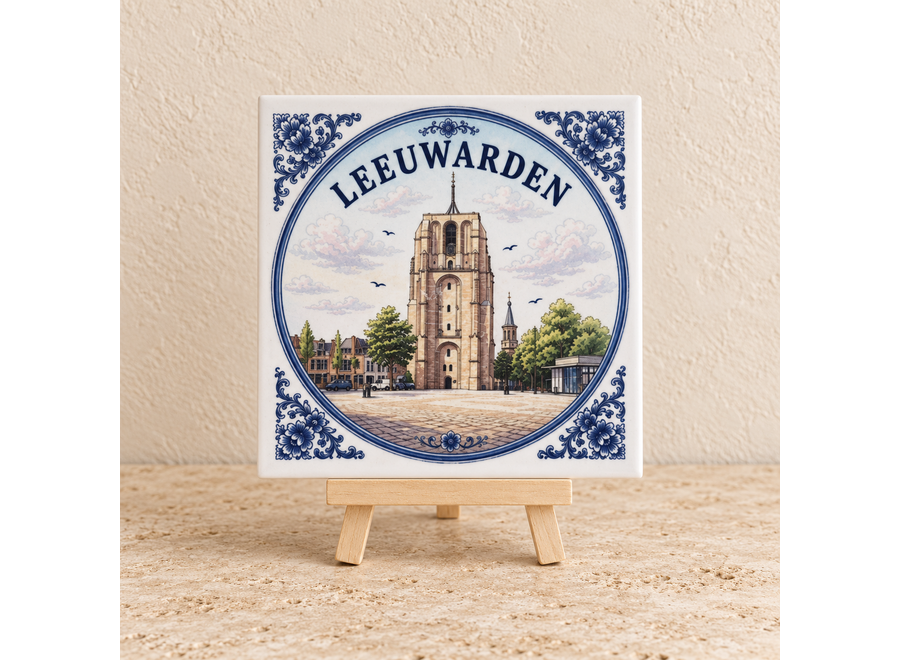 Leeuwarden op een tegel