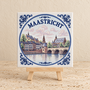 Maastricht op een tegel | Delfts blauw stadstegeltje