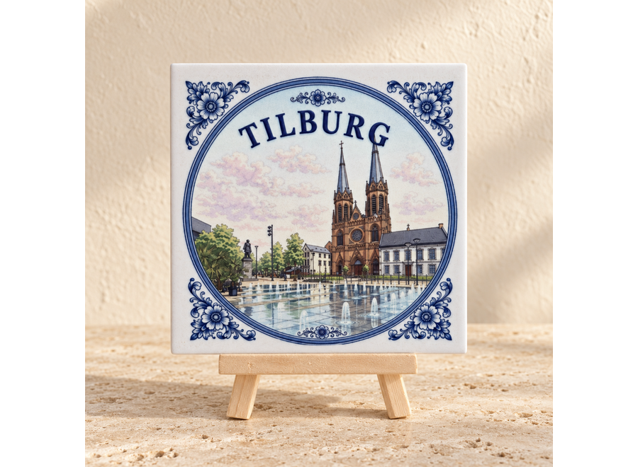 Tilburg op een tegel