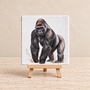 Gorilla op een tegel | Stoer wild dier tegeltje