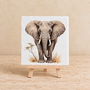 Olifant op een tegel | Bijzonder wild dier & safari tegeltje