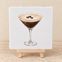 Espresso Martini op een tegel | Cocktail & koffie tegeltje