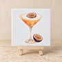 Pornstar Martini op een tegel | Trendy cocktail tegeltje