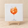 Aperol Spritz op een tegel | Zomers cocktail tegeltje